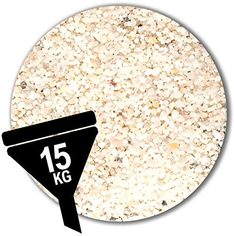 Anbobo Müller GmbH Filterquarzsand 15 kg Filtersand weiß Filterkies 5 Körnungen (0,71-1,25 mm)