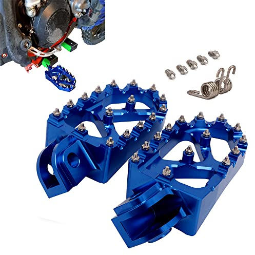 JFG RACING Cale Pied Moto,Cale-Pieds CNC Moto Tout-Terrain pour 65-1290 SX SXF EXC EXCF XCF XCW SMC Super Moto Enduro Adventure Freeride 98-20-bleu