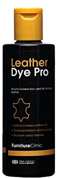 Leather Dye Pro - Alcohol Based Dye Used to Change The Colour of Leather (Black, 125ml)