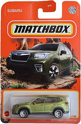Matchbox 2019 Subaru Forester, Green, 6.81 inches, 1/100 Green, Kid, Unisex, Infants and Toddlers