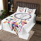 Loussiesd Kinder Bunte Traumfänger Tagesdecke 170x210cm Wohndecke für Mädchen Teenager Bettüberwurf Niedlich Dekor Weich Mikrofaser Steppdecke 2St
