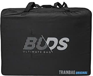 Buds-Sports TRAINBag Original New | Borsa per Il Trasporto della Bici, MTB e E-Bike | Entrambe Le Ruote Rimosse | Tasche Imbottite per Ruote | Auto - Treno - Autobus