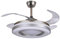 BEL AIR Home - Jupiter Series Ceiling Fan Nickel Finish - DC Motor - Deployable Blades - 36W LED Light 3 Colour Modes (3000K, 4000K, 6500K) - Remote Control Included, Nickel