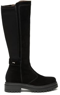 Nero Giardini I514843D Stivali Donna in Suede E Materiale Tecnico - Nero 40 EU