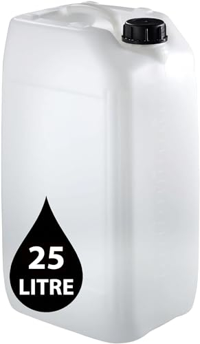 25L JERRY CAN - UN Approved Stackable Bottle Container + 61mm Tamper Evident Cap | Perfect for Storage of Water Liquids