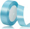 Himmelblau Satinband 25mm x 22Meters Schleifenband Himmelblau Geschenkband Dekoband Stoffband für Geschenk, Basteln, Nähprojekte, Haarschleifen, Brautstrauß, Hochzeits Dekoration