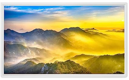 RUIRUME 27-Zoll-32-Zoll-IPS-HD-Display, Nicht-WiFi-SD-Karte, Bilderrahmen, IPS-Bildschirm, HD-Display mit ferngesteuertem Bewegungssensor (Color : White, Size : 32 inch)