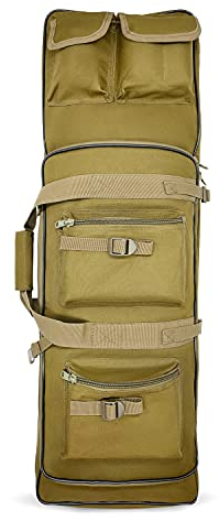 Alephnull Gewehrrucksack Weiche Gewehrkoffer Schrotflinten Tasche Taktischer Gewehrkoffer Schrotflinten Tasche Waffenkoffer (Braun, L)