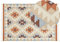 Kelim-Teppich Baumwolle bunt 160x230 cm handgewebt geometrisches Muster Dilijan