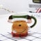 Kreative 3D Weihnachtstasse Keramik Tasse Kaffeetasse Teetasse Kaffee Tee Milch Mug Cup Tasse Becher Coffee Mugs für Weihnachten, Geburtstag, Gedenktag-Elch