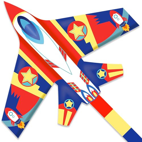 Mint's Colorful Life Flugzeugdrachen für Kinder und Erwachsene, leicht zu Fliegender Flugdrachen für Jungen und Mädchen, Stranddrachen für Anfänger mit 300ft Drachenschnur und langem Schwan