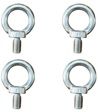 LIANRISES 4 Pezzi Occhielli A Vite M10 Viti Con Anello Acciaio Vite Ad Anello Bullone A Occhio