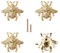 MOROBOR Gold Bee Drawer Knobs, 4PCS Metal Zinc Alloy Single Hole Knobs Decorative Bee Knobs Creative Furniture Handle with Screws for Cabinet Wardrobe Drawer Dresser