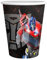Party Factory `Transformers´ 8 Pappbecher 250ml, Einwegbecher, Papierbecher für Kindergeburtstag oder Mottoparty