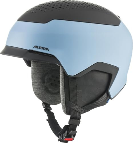 Alpina Unisex – Erwachsene GEMS Skihelm, Smoke-Blue Black matt, 51-55