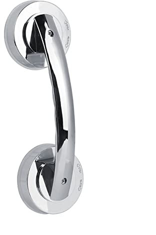 Gigicial Duschgriff, 20,3 cm Saugnapf-Haltegriff für Badewannen, rutschfester gerändelter Griff, starker Halt, Saugnapf-Griff, ideale Sicherheits-Dusch-Haltegriffe für ältere Menschen, Behinderte,