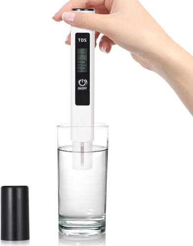 Digitales TDS-Messgerät, Digitaler Wasserqualitätstester, Wassertester, Handheld 0-9990 ppm TDS Measurement für Trinkwasser, Schwimmbad, Aquarium, Pools und Labor