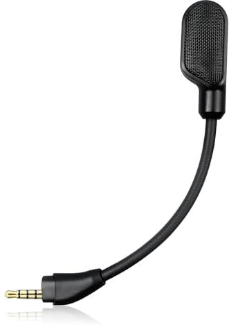 Mic Replacement fits for HyperX Cloud III Wireless Headphone, Detachable Noise Cancellation Backup Microphone for Crystal Gaming Voice Chat,Black