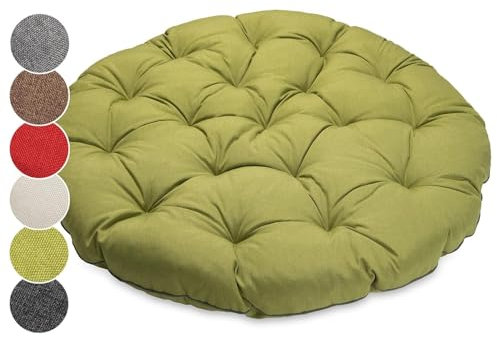 HOUSN Rot,170 * 120CM, Polster für Papasansessel, rund Durchmesser 120 cm Dicke 15cm | UV - beständig wasserdicht Outdoor/Indoor | Bodenkissen Kissen für Gartenmöbel | Sitzauflage Auflage für Papasan
