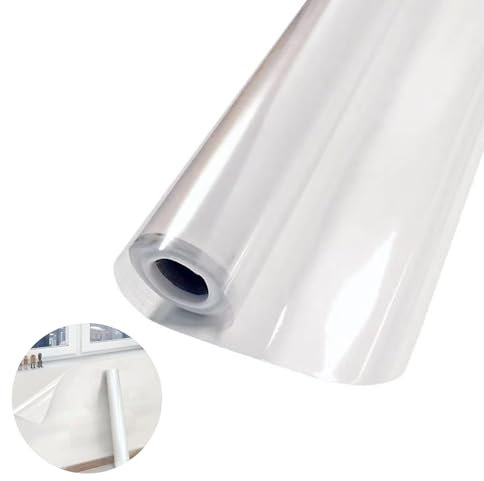 FUSONGQINTANG Elektrostatische Wandschutzfolie 40 X 300cm Klar Statische Folie Wand Spritzschutz Küchenrückwand Folie für Wände, Esstische, Möbel, Küchen und Büros
