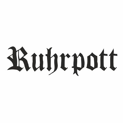 Ruhrpott Aufkleber 15 x 4 cm Schriftzug Aufkleber PKW Auto Wohmobil - viele Farben - DIE WERBESCHEUNE