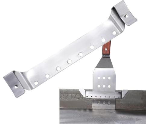 Bügeleisenhalter, Spatelhalter für Grillplatte, Grillwerkzeughalter, Halterung für Grillbesteck aus Edelstahl | Grill für Grillwerkzeuge, Zubehör