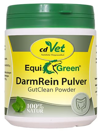 EquiGreen DarmRein Pulver 300 g | Ergänzungsfuttermittel für Pferde zur ernährungsbedingten Unterstützung der Darmflora