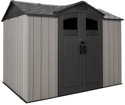 Lifetime Ohio Gerätehaus 3x2m Grau Kunststoff UV-beständig Gartenhaus