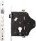 Cerradura de embutir de alta seguridad (1 pieza) - Cerradura de embutir duradera for puertas interiores y exteriores, 250 mm x 23 mm(Right outside.)