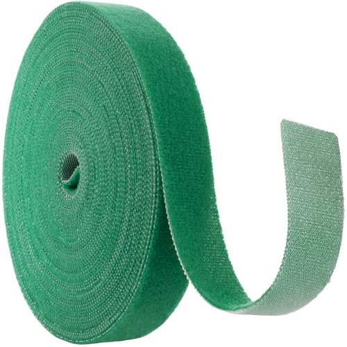 STOWBERRY Garden Plant Ties for Climbing Plants, Hook & Loop 10m x Extra Wide 20mm Roll – Reusable Self Adhesive Garden Ties for Plants, Trees, Climbing Vines & Shrubs - Greenhouse Accessories