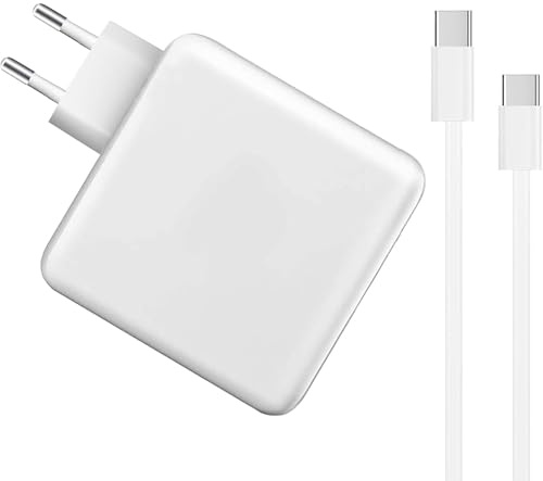 Mac Book Ladegerät, 96W USB C Ladekabel Schnell Netzteil für MacBook Pro 13/14/15/16 Zoll MacBook Air 13 Zoll, Kompatibel mit iPad/Thinkpad/HP/Dell mit 1.8M USB C auf C Ladekabel