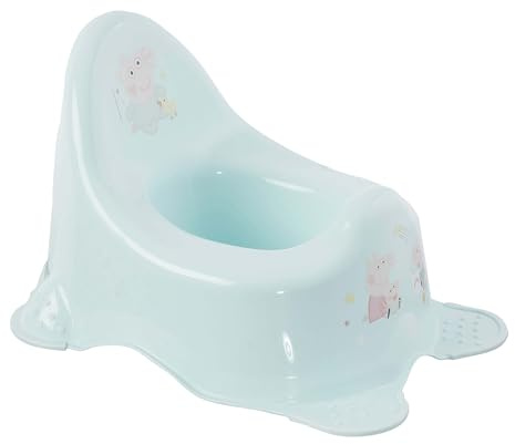 keeeper adam Babytopf, Peppa Dekor, Anti-Rutsch-Funktion, Aquamarine | Anatomisch geformt, Kein Kippen und Verrutschen, Ergonomisches Design mit hoher Rückenlehne, Breiter Sitz, Spritzschutz