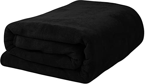 Simplife Luxuriöse Mikrofaser-Handtücher, extra groß, Strand-Badetücher, schnell trocknend, weich, saugfähig, 91,4 x 183,9 cm, Schwarz