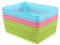 Annkky A4 Desktop Plastic Storage Basket Tray, Shallow Storage Trays Set of 6