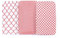 LittleForBig Medias Cintura Alta Malla de Red de Pesca 3 Pares Rojo