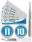 Scalpel Blades # 11 Carbon Steel Non Sterile Scalpel Surgical Blades Pack of 10 and Steel Handle for Wood Art, Surgical, Sculpting, Repairs, Lab Anatomy, Sign, Card Making Lab Training SURGIBL11-10