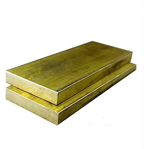 NICOLIE H62 Brass Block,Brass Plate, Brass Sheet, Brass Patch Handwork Diy Material - 100x40x5mm