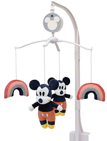 Disney Mickey und seine Freunde Mickey Mouse rot schwarz mit Regenbogen bunt musikalisches Mobile