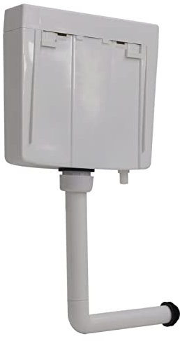 Susany Toilet Cistern with Two Flush Bottons Toilet Water Tank Well-Designed Cistern Home Hotel Restaurant Department Store Accessories Equipment Parts Water Toilet Bidet Storage Tank 3/6 L Grey