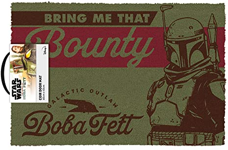empireposter Star Wars - Boba Fett - Fußmatte Fußabtreter, Größe: 60 x 40 cm, Material Kokosfaser
