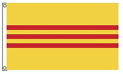 Stormflag Drapeau Sud Vietnam 90x150cm Drapeau Vietnamien Drapeau Viet Nam du Sud 3x5ft Polyester 90g avec œillets et Double couture