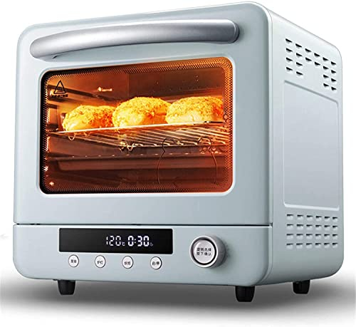 CAZARU Four électrique intégré - Four à Convection halogène de qualité supérieure en Acier Inoxydable - Mini Four et Gril - Idéal pour rôtir, Cuire au Four.