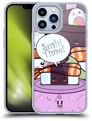 Head Case Designs Shrimps Nori Sushi Time Soft Gel Handyhülle Hülle kompatibel mit Apple iPhone 13 Pro Max