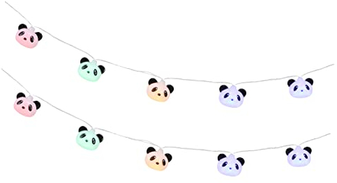 LABRIMP Led Panda Lichterkette Bunte Led-lichter Batteriebetriebene Plastische Dekoration Für Schlafzimmer Party Wohnzimmer Valentinstag Hochzeit Geburtstag
