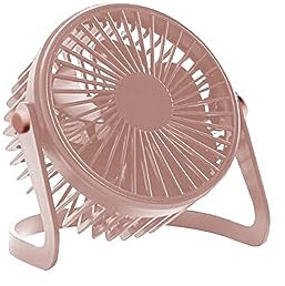 USB Desk Fan - High Velocity USB Desk Fan, Study, Table Top, Office Desk, Bedside Table, Nightstand, Constant Speed, Elegant 360° Vertical Swivel Design, Silent Brushless Motor, Summer Essential Fan