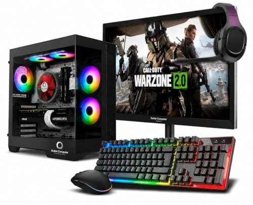 Outlet Computer Outsider PC Gaming Completo CPU I7 - RAM 32GB - SSD 480GB - GeForce 4GB - Ecrans 27