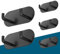 HouseUp Handtuchhalter ohne Bohren, 5er Set Klebehaken Schwarz Handtuchhalter Bad, Edelstahl Haken selbstklebend, Wandhaken Handtuchhaken
