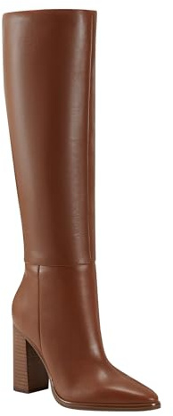 Marc Fisher LTD Women's Lannie Knee High Boot, Brown Leather 101, 6 UK