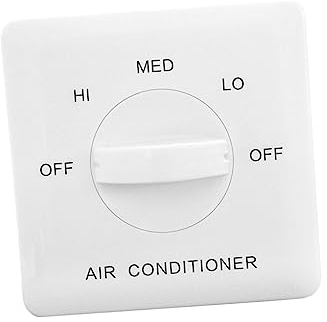OSALADI Klimaanlage Schalter Ein- Und Ausschalter Steuerschalter Für Gebläsekonvektoren Klimaregler Der Schalter Fan-coil-drei-controller Verdreifachen Thermische Kontrolle Weiß