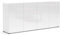 möbelando Sideboard >Mister< in Weiss, Lack Hochglanz - 180x80x38cm (BxHxT)